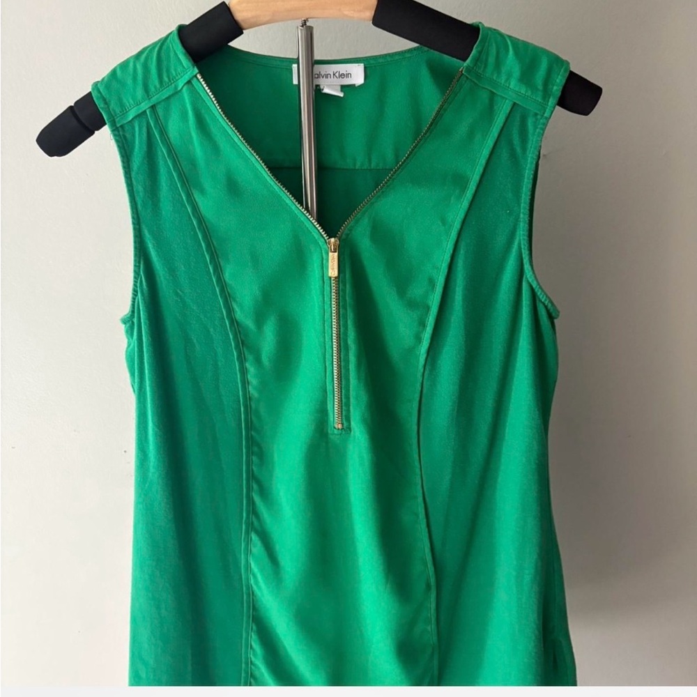 Calvin Klein Vibrant Green Dress